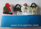 Kids Happy Birthday Cake Candles Cartoon Sets With Pirate ISO Certificated