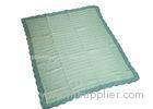 Non Irritating Polyester Baby Blanket / Knitted Throw Blanket Shrink Resistant