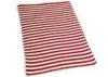 Environmentally Friendly Polyester Baby Blanket Red Stripe 48*48