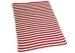Environmentally Friendly Polyester Baby Blanket Red Stripe 48*48" Weight