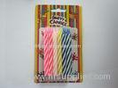 Mixed Color Spiral Birthday Candles Swirl Pattern 0.758.5 cm for Birthday Party