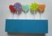 Disposable Colorful Lollipop Unique Birthday Cake Candles Food Grade For Children Party