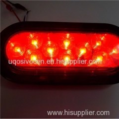 6 Inch Oval Piranha LED 10 Or 26 Diodes Truck Trailer Stop Tail Turn Lights