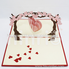 Love tree Pop Up Card Handmade Greeting Card