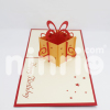 Gift box Pop Up Card Handmade Greeting Card