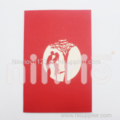 Wedding cube Pop Up Card Handmade Greeting Card