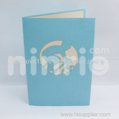 Cyclist Pop Up Card Handmade Greeting Card