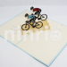 Cyclist Pop Up Card Handmade Greeting Card