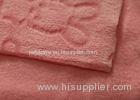 SGS Certification Pink Soft Minky Fabric 3.5 Pile Low Cadmium