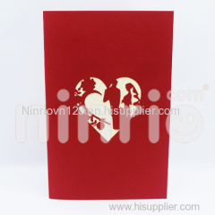 Wedding car Pop Up Card Handmade Greeting Card