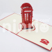 Public telephone Pop Up Card Handmade Greeting Card