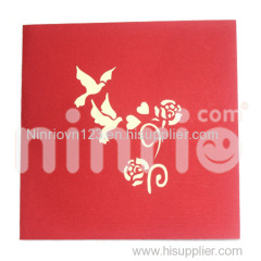 Dove Pop Up Card Handmade Greeting Card