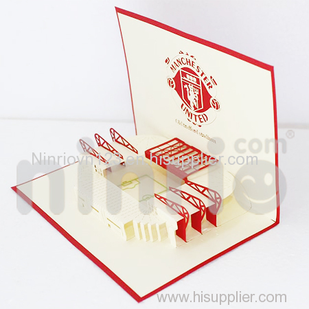 Manchester United Pop Up Card Handmade Greeting Card