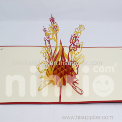 Madonna lily Pop Up Card Handmade Greeting Card