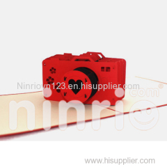 Camera Pop Up Card Handmade Greeting Card