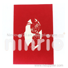 Easter bunny Pop Up Card Handmade Greeting Card
