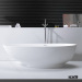 wholesale free sample solid surface egg-shaped bathtub