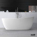 kingkonree solid surface Sizes circular bathtub