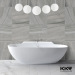 made in China solid surface very small stone bath for sale