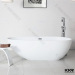 corner solid surface free standing black bathtubs for sale