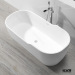 Pure white economic prices custom made two person freestanding bathtub