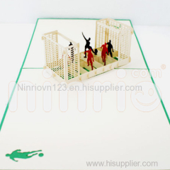 Football Pop Up Card Handmade Greeting Card