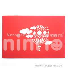 Balloons Pop Up Card Handmade Greeting Card
