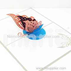 Butterfly Pop Up Card Handmade Greeting Card