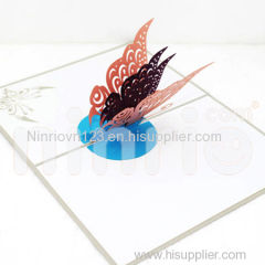 Butterfly Pop Up Card Handmade Greeting Card
