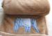 Portable Baby Swaddle Blankets Elephant embroidery Pattern Shrink - Resistant OEM / ODM Available