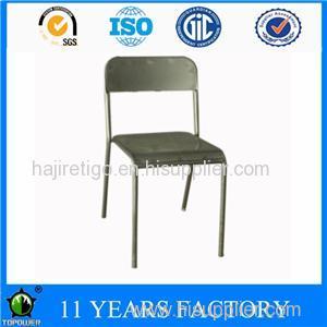 Simple Metal Industrial Plywood Seat Vintage Design Dining Chair