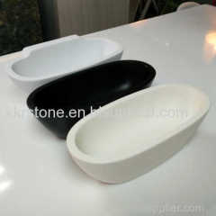 black high quality solid surface bathtub