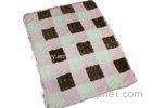 Square Pattern Baby Swaddle Blankets For Travel / Home Skin Friendly