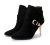 Ladies gold stiletto heel women ankle boots