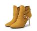 Women gold stiletto heel women ankle boots