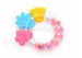 Funny Rattle Silicone Baby Teether Colorful Ring Shape Baby Teething Toy