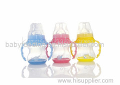 Heat Resistant Plastic Feeding Bottle 320ml with Base Wide Mouth Food Grade