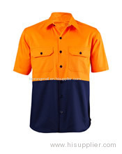 S/S Two Tone Hi Vis Shirt