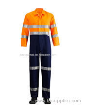 Hi Vis Two Tone Raglan Coverall with 3M 9920 Tape