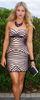 Customized Sexy Foil Bandage Dress Strapless Different Size For Celebrity