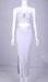 Right Forktailed Maxi Bandage Dress Strapless Two Piece For Club