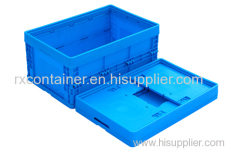 Plastic storage folding box