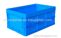 Plastic storage folding box