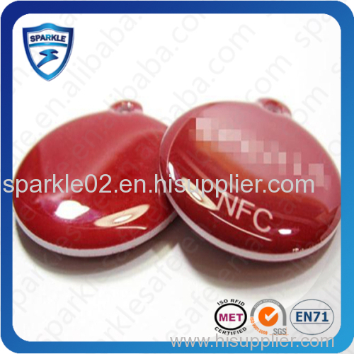custom epoxy PVC NFC RFID keyfob