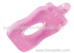 BPA Free Water Filled Silicone Baby Teether Different Shapes Soft Teething Toy ODM / OEM