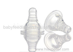 Durable Newborn Baby Silicone Feeding Bottle Nipple In Standard Neck No BPA