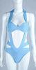 Halter Neck One Piece Bandage Swimsuit Three Colors For Beach