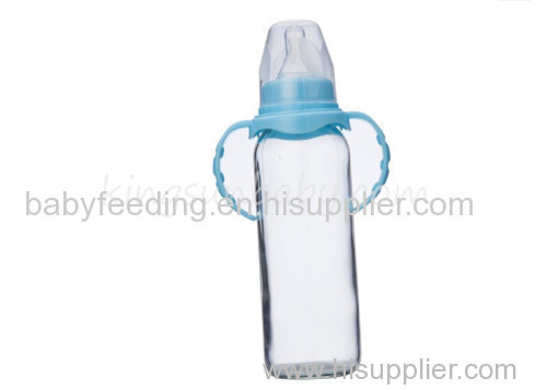 240ml Standard Neck Glass Baby Bottle BPA Free Nursing Bottle in Straight Shape