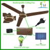 Rechargeable Solar Ceiling Fan Operated by AC power and 12V Battery