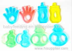 Non Toxic Double Colors Water Filled Baby Teether Infant Teething Toy
